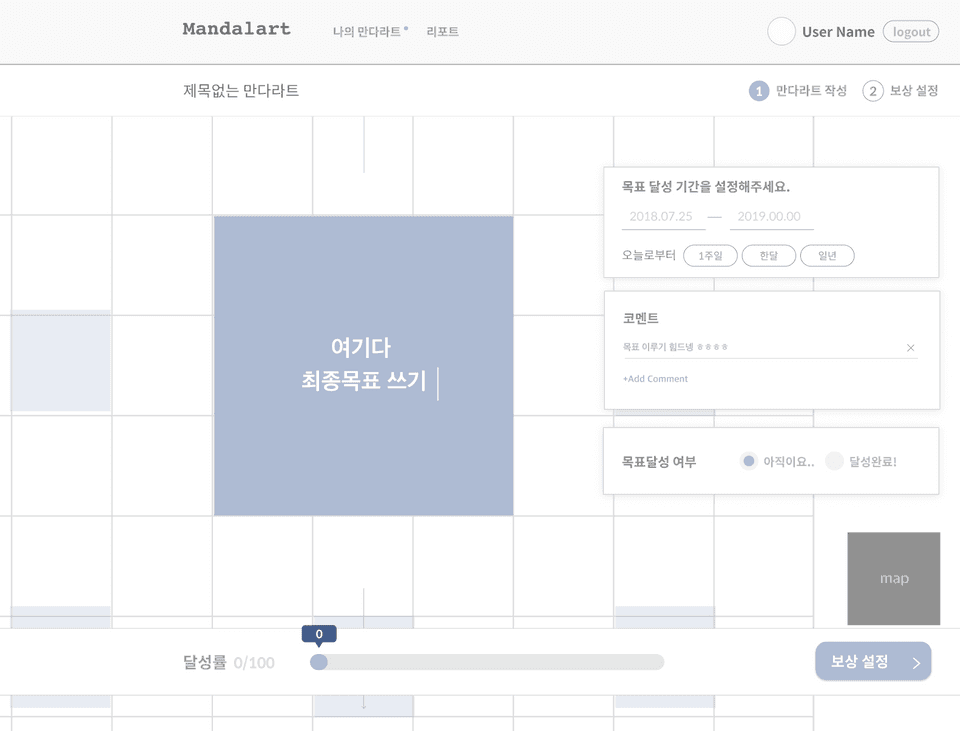 만다라트 작성하기